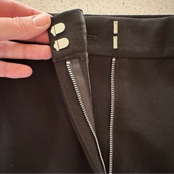 Aritzia Babaton Atelier Black Straight Leg High Waist Trousers Size 4 - Picture 10 of 10